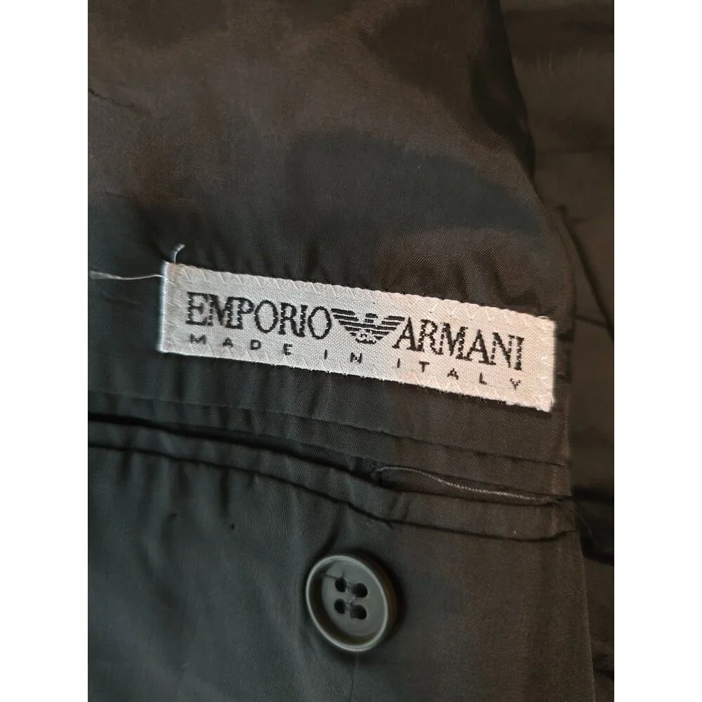 Emporio‎ Armani Antinea SRL Wool Blazer Sz 50 (Medium US) Dark Brown Lightweight